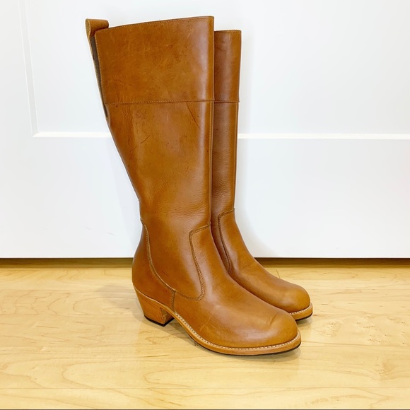 Adelante Shoes - Adelante Caramel Leather The Condesa Riding Boots